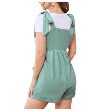 MakeMeChic Women's Maternity Jumpsuit with Pockets