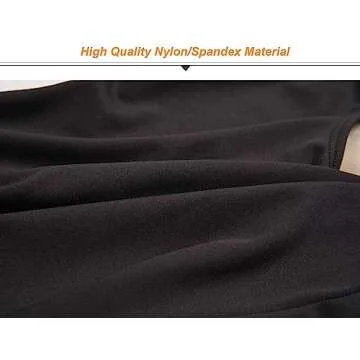 MdnMd Black Leotards for Girls Dance and Gymnastics