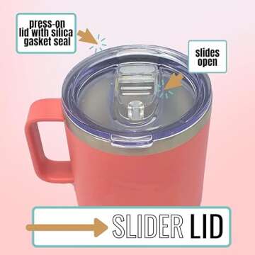 Brooke & Jess Designs Chaos Coordinator 14 oz Coffee Mug - Best Insulated Travel Tumbler for Boss Wo...