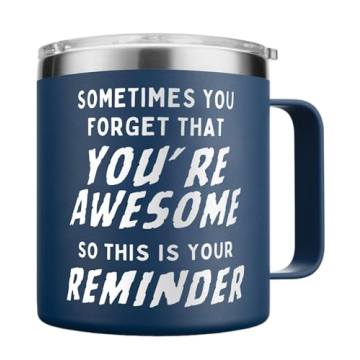 KLUBI 14oz Navy Coffee Mugs - Perfect Gift for Men