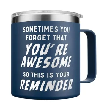 KLUBI 14oz Navy Coffee Mugs - Perfect Gift for Men