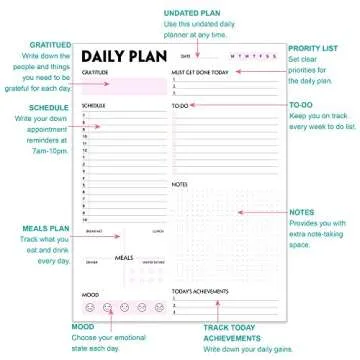 Daily Planner Notepad for Enhanced Productivity and Organization