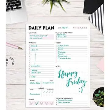 Daily Planner Notepad for Enhanced Productivity and Organization