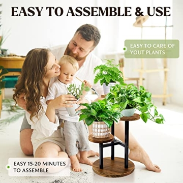 Stylish 3 Tier Indoor Plant Stand for Home Decor