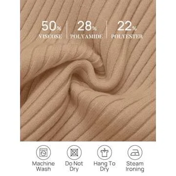 ZESICA Women's Long Sleeve Crewneck Shirts Spring Knit Sweater Slim Fitted Casual Basic Tee Tops,Toffee,Small