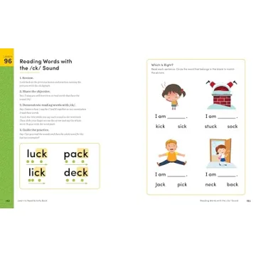 Learn to Read Activity Book for Early Readers