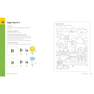 Learn to Read Activity Book for Early Readers