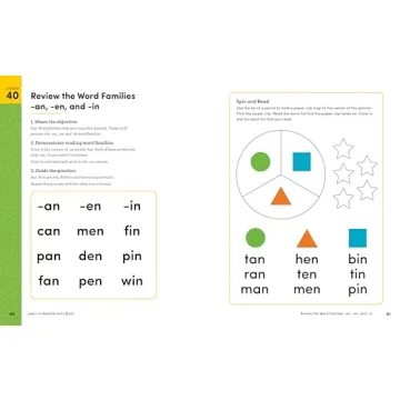 Learn to Read Activity Book for Early Readers