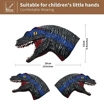 Yolococa Dinosaur Hand Puppets for Creative Play