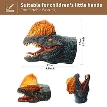 Yolococa Dinosaur Hand Puppets for Creative Play