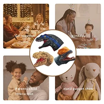 Yolococa Dinosaur Hand Puppets for Creative Play