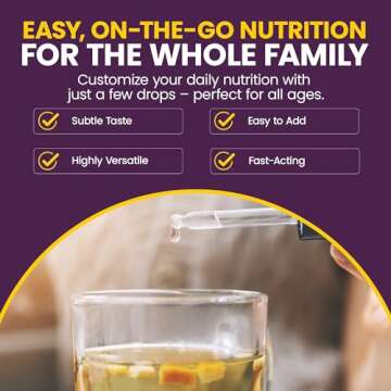 WellnessOne Ionic Liquid Zinc Drops for Immunity Support - Highly Absorbable Zinc Liquid Supplements for Kids & Adults - USA Tested, Vegan, Non-GMO, Gluten-Free, 1.67 fl oz