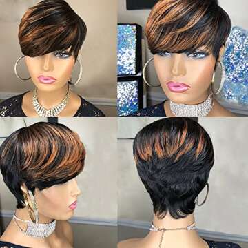 Stylish PangDongLai Pixie Cut Wig for Women - Perfect Fit!