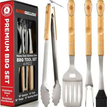 Wooden Grill Tools & Accessories - Perfect BBQ Gifts