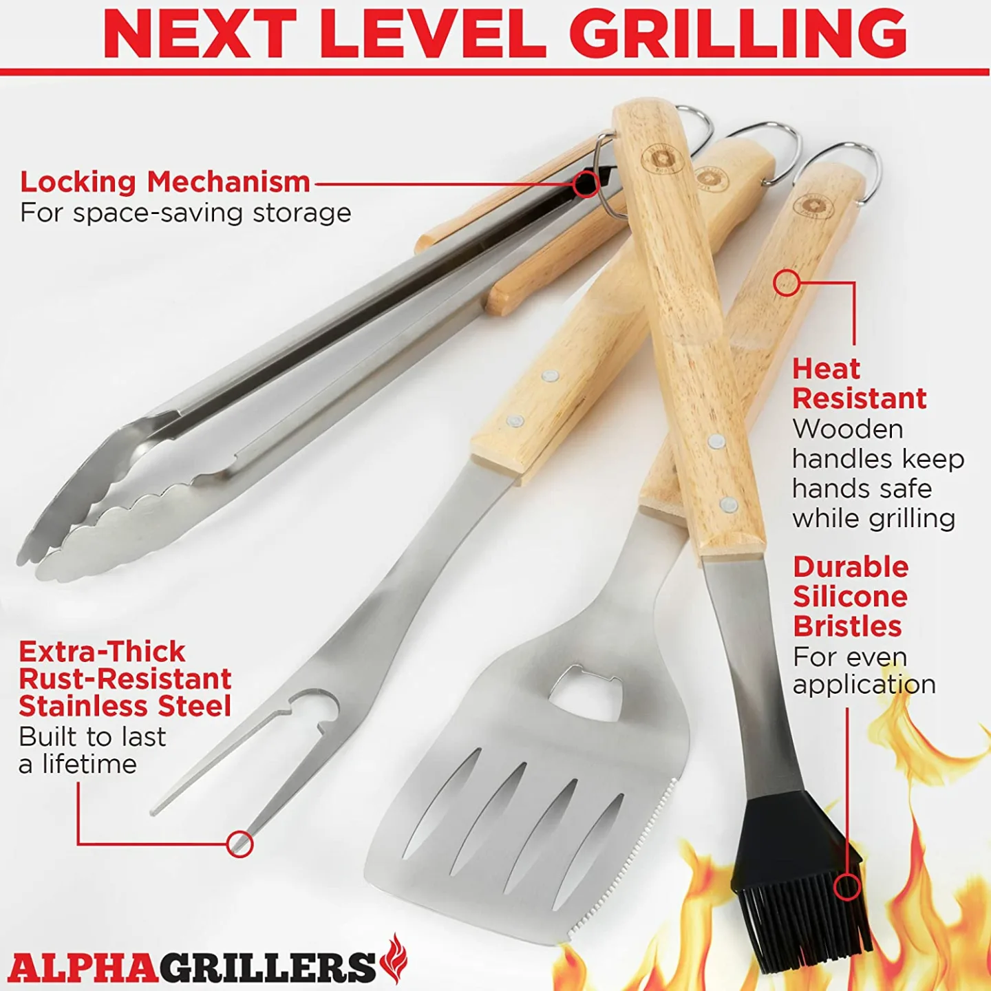 Wooden Grill Tools & Accessories - Perfect BBQ Gifts