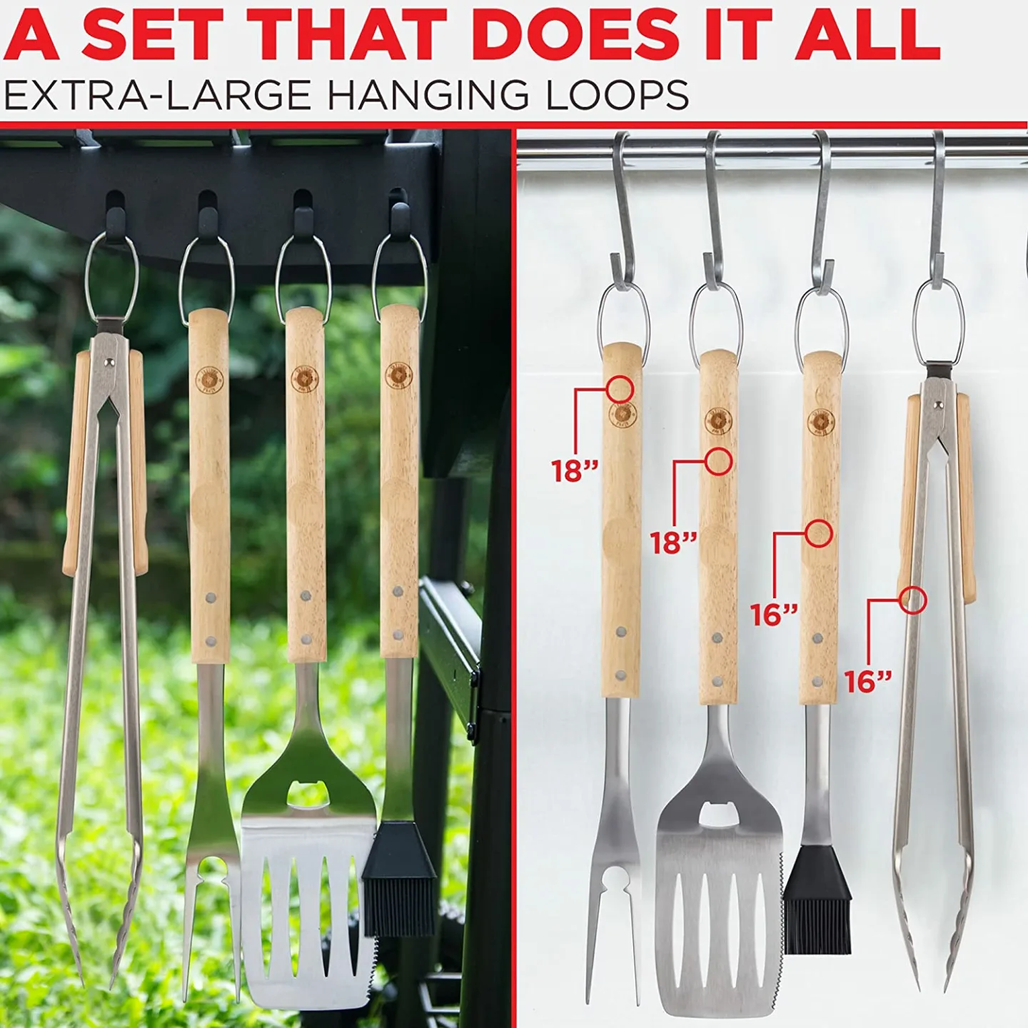 Wooden Grill Tools & Accessories - Perfect BBQ Gifts