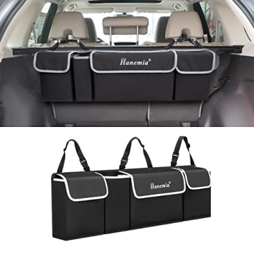 Car Trunk Organizer and Storage, Backseat Hanging Organizer for SUV, Truck, MPV, Waterproof, Collaps...