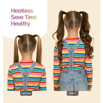 Heatless 61" Velour Curling Ribbon - Sleep-In Curls Kit