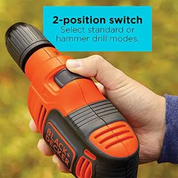 BLACK+DECKER 6.5-Amp Hammer Drill for Tough Jobs