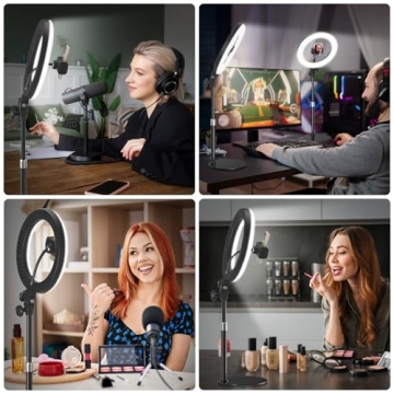Evershop 10'' Ring Light for Video Streaming Setup