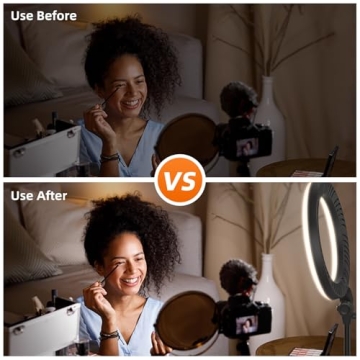 Evershop 10'' Ring Light for Video Streaming Setup