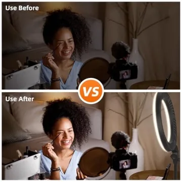 Evershop 10'' Ring Light for Video Streaming Setup