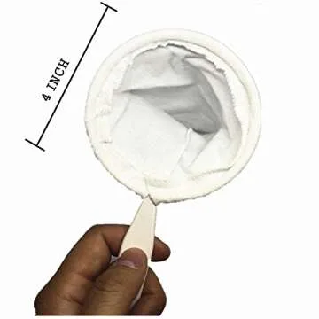 Pack of 6 Reusable Colador Cafe Cloth Strainers - Eco-Friendly