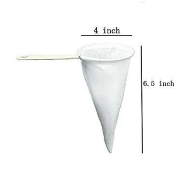 Pack of 6 Reusable Colador Cafe Cloth Strainers - Eco-Friendly