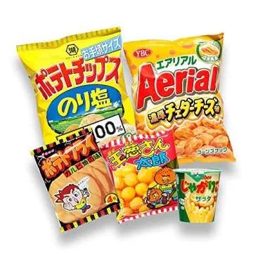 Japanese Valuable Party Snack BOX popular set Dagashi Japan Aerial chocolate Pocky with Akiba King Sticker