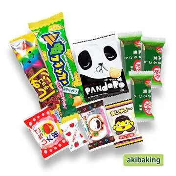Japanese Valuable Party Snack BOX popular set Dagashi Japan Aerial chocolate Pocky with Akiba King Sticker