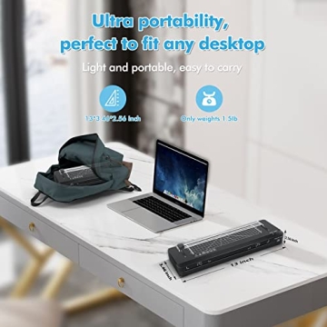 Raycial A3 Laminator Fast Warm-Up 5 in 1 Set with 50 Pouches