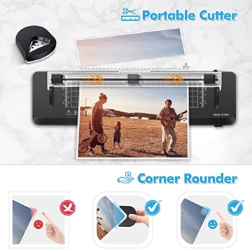 Raycial A3 Laminator Fast Warm-Up 5 in 1 Set with 50 Pouches