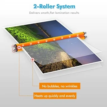 Raycial A3 Laminator Fast Warm-Up 5 in 1 Set with 50 Pouches