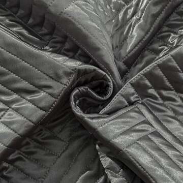 NTBAY King Silk Satin Quilt Set, Luxury Bedspread for All Seasons