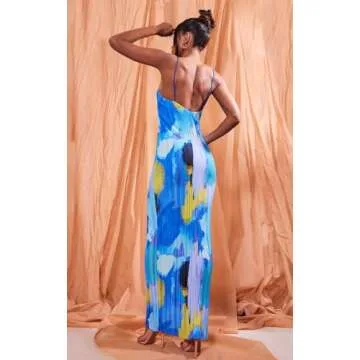 Elegant VECVOC Cowl Neck Maxi Dress for Weddings and Summer Events
