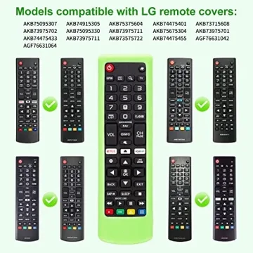 Silicone Protective Case for LG-TV-Remote Glow in The Dark, Remote Cover for LG Smart TV AKB75095307...