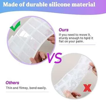 LET'S RESIN Resin Molds, Double 6 Domino Epoxy Mold Standard Size, Glossy Molds for Resin Casting, Silicone Molds for Epoxy Resin, UV Resin,Shiny & No Scratches & Durable