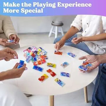 LET'S RESIN Resin Molds, Double 6 Domino Epoxy Mold Standard Size, Glossy Molds for Resin Casting, Silicone Molds for Epoxy Resin, UV Resin,Shiny & No Scratches & Durable