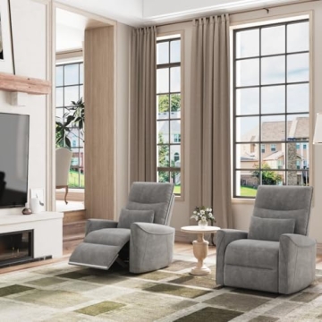 MECHYIN Modern Power Recliner Chair with Charging Ports