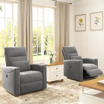 MECHYIN Modern Power Recliner Chair with Charging Ports