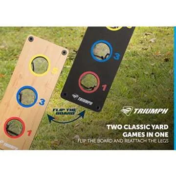Triumph Sports 2-in-1 Bag Toss and Washer Toss Combo