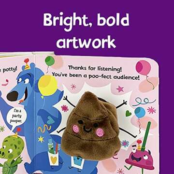Poop! Funny Puppet Board Book for Potty Training