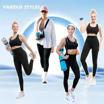 SOLBOME Leggings for Women, No See Through High Waisted Workout Black Yoga Leggings for Women XXL