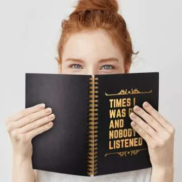 QYUVK Times I Was Right And Nobody Listened Gold Foil Hardcover 160 Pages Spiral Notebooks, Funny Gag Gift Notebook, Coworker Gifts, Employee Appreciation Gifts Humorous Retirement Gift for Coworker