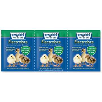 18 Piece Bundle - 9 Packets of Sav-A-Chick Electrolyte and Vitamin Plus 9 Packets of Sav-A-Chick Probiotic