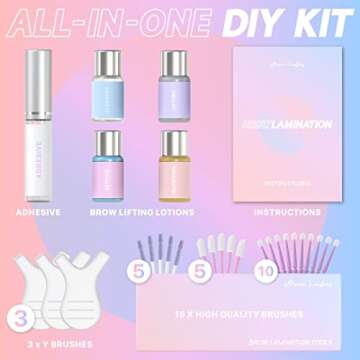 Professional Brow Lamination Kit with Keratin Conditioning