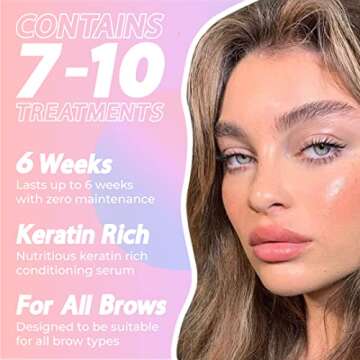 Professional Brow Lamination Kit with Keratin Conditioning