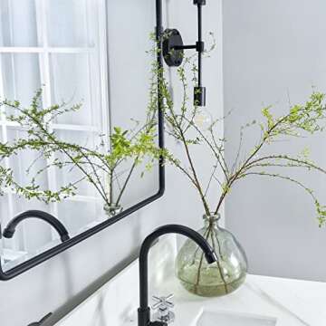 TEHOME 40x30 Pivot Bathroom Mirror - Durable & Stylish