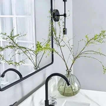 TEHOME 40x30 Pivot Bathroom Mirror - Durable & Stylish