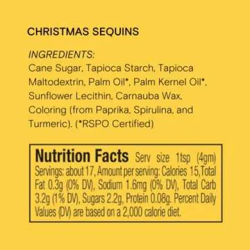 Christmas Sequins Natural Sprinkles Set - Supernatural 3oz